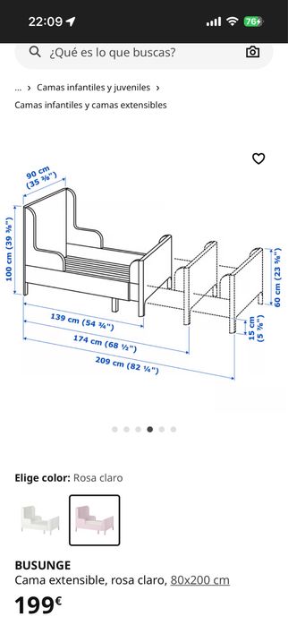 Camas extensiveis / solteiro rosa , ikea