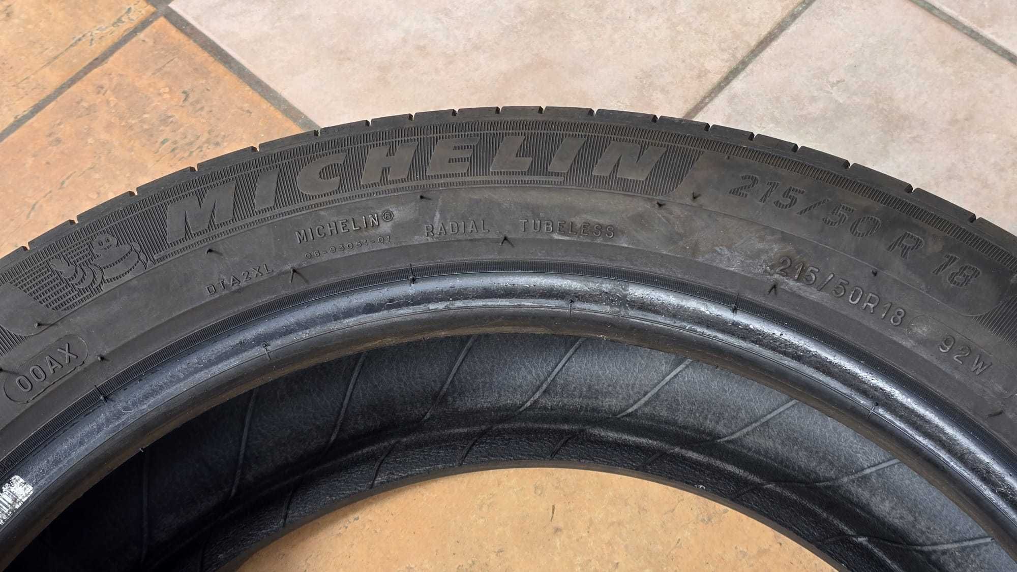 Komplet 4 opon letnich Michelin 215/50 R18