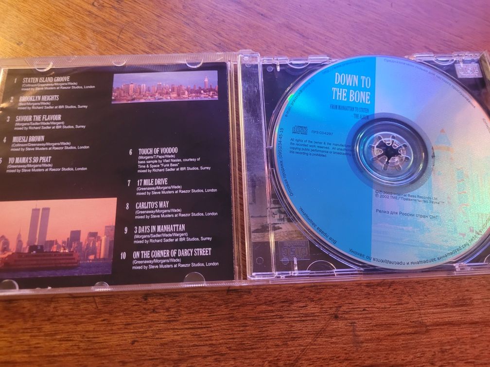 CD Down To The Bone From Manhattan To Staten 2002 TME