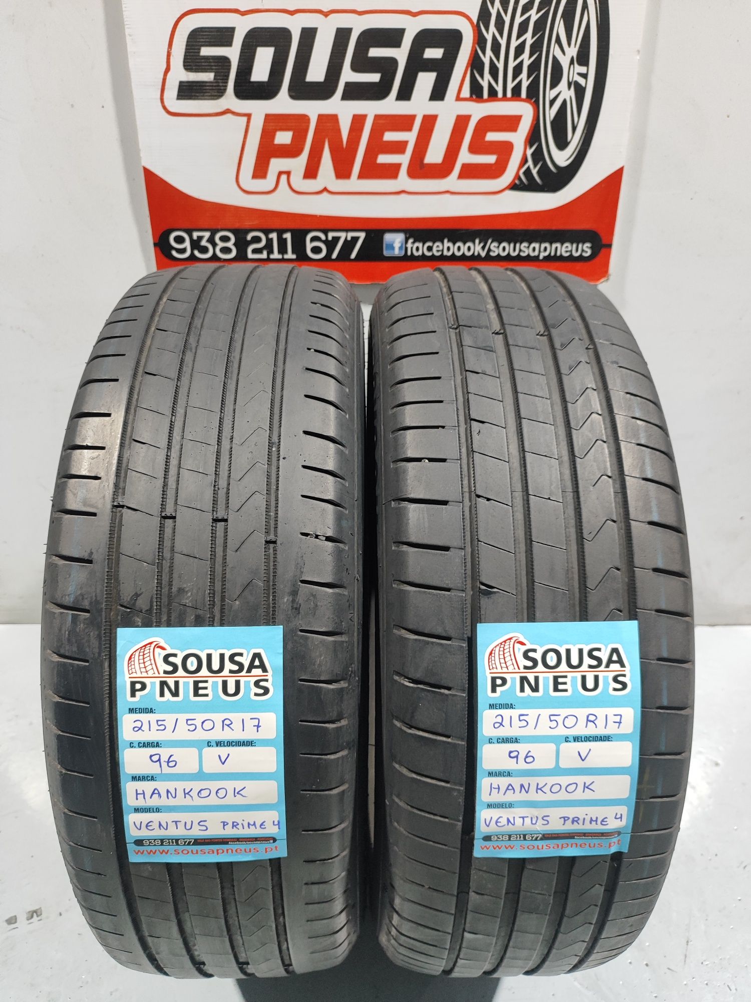 2 pneus semi novos 215-50R17 hankook - Oferta dos Portes