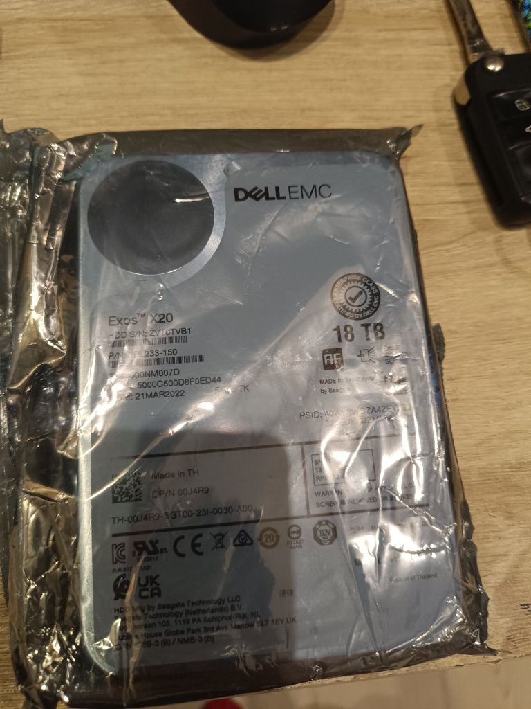 Dysk HDD Dell 18tb exos x20