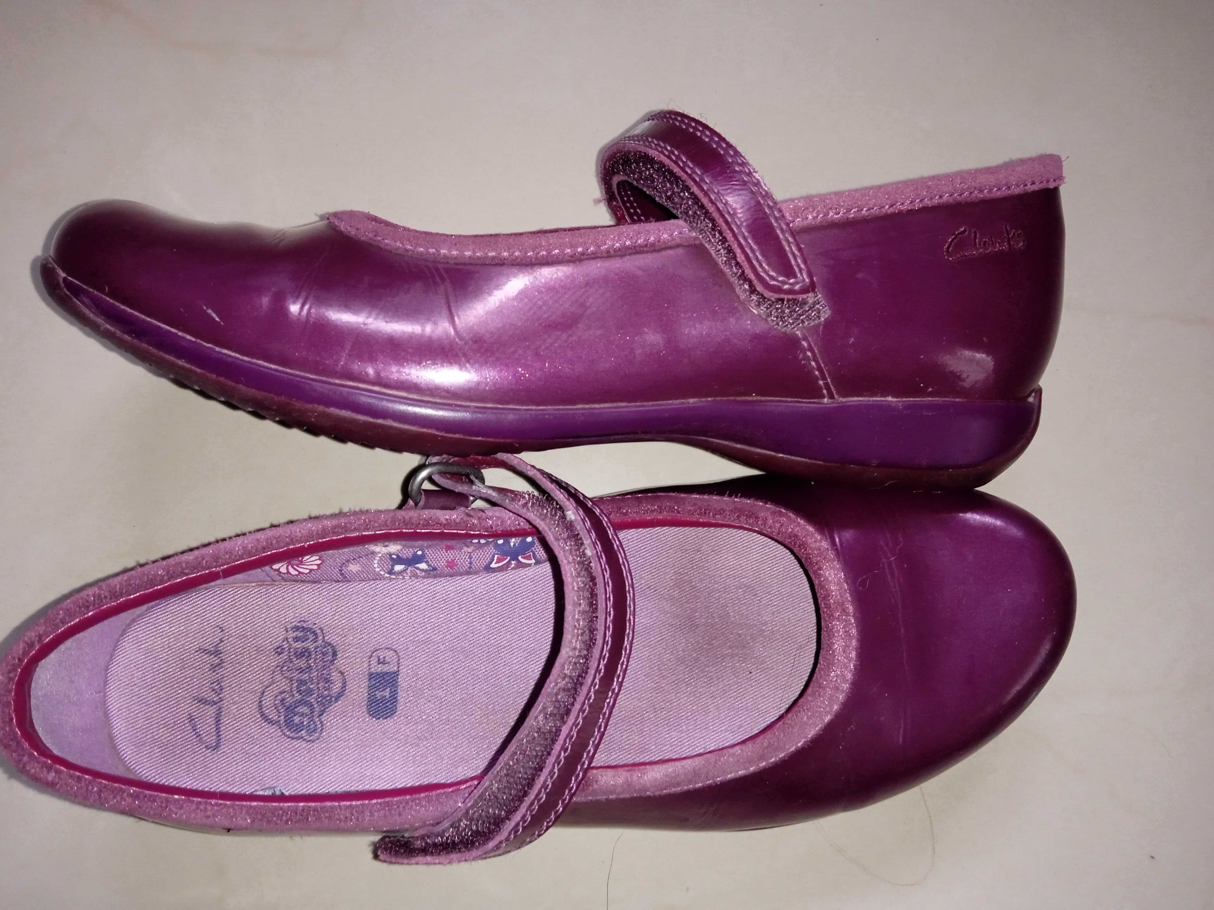 Buty lakierki pantofelki Clarks 1 czyli 33