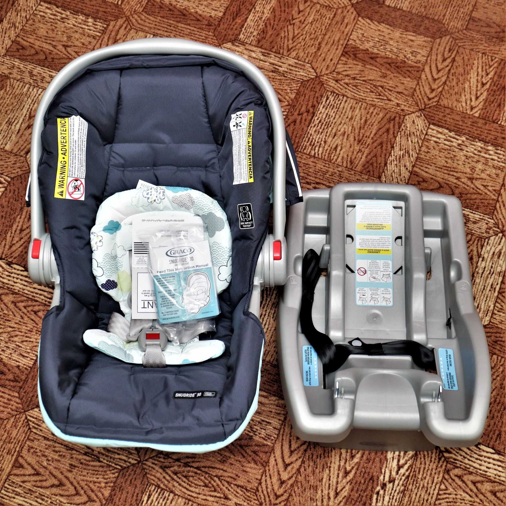 Новая коляска Graco Comfy Cruiser с автокреслом автолюлькой SnugRide