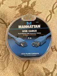 Кабель Manhattan USB 3.0 AM-AF 3m