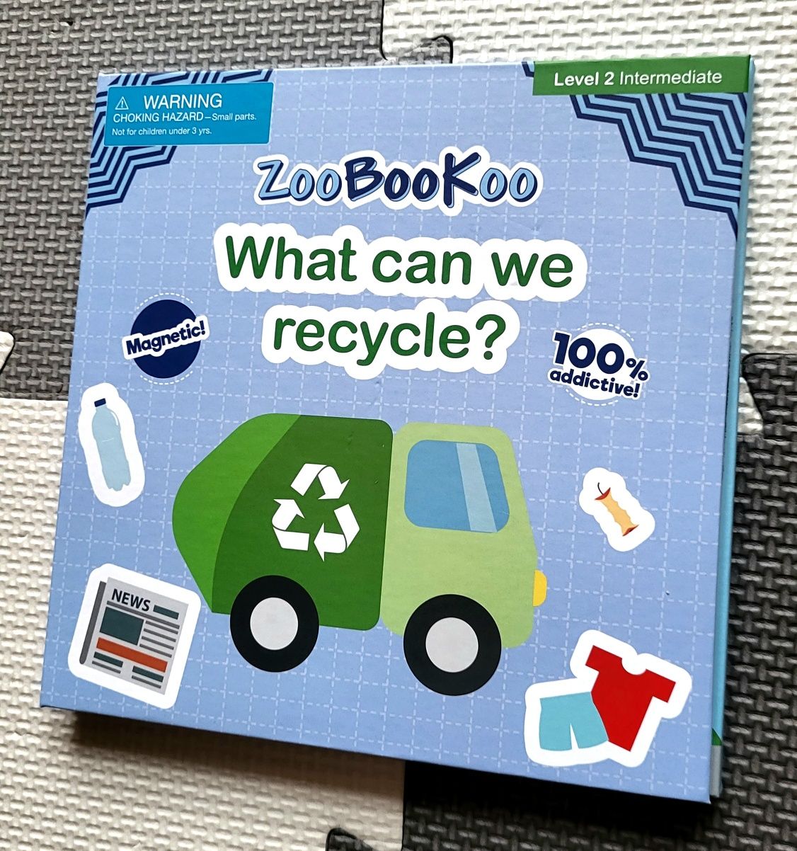 ZooBooKoo What Can We Recycle? książeczka magnetyczna po angielsku