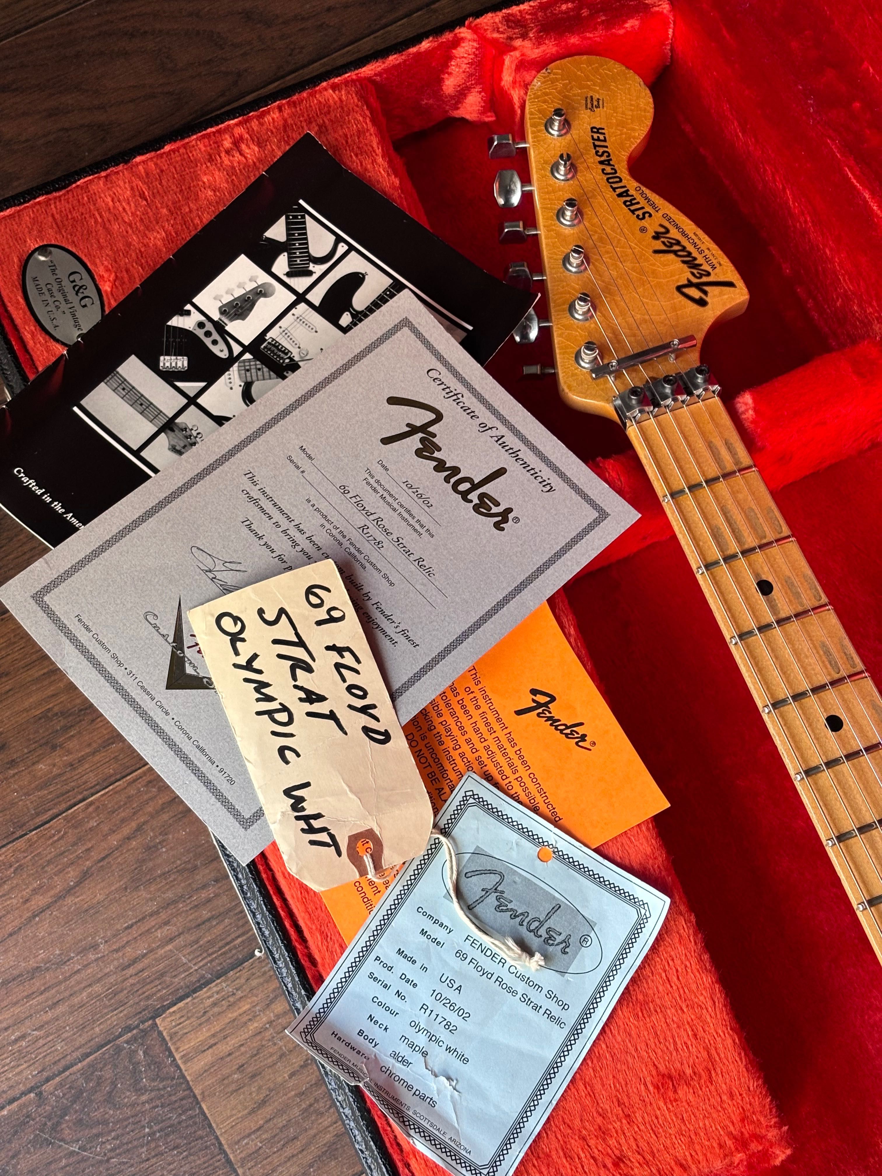 Fender Stratocaster 1969 Custom Shop Relic Floyd Rose Strat Sambora