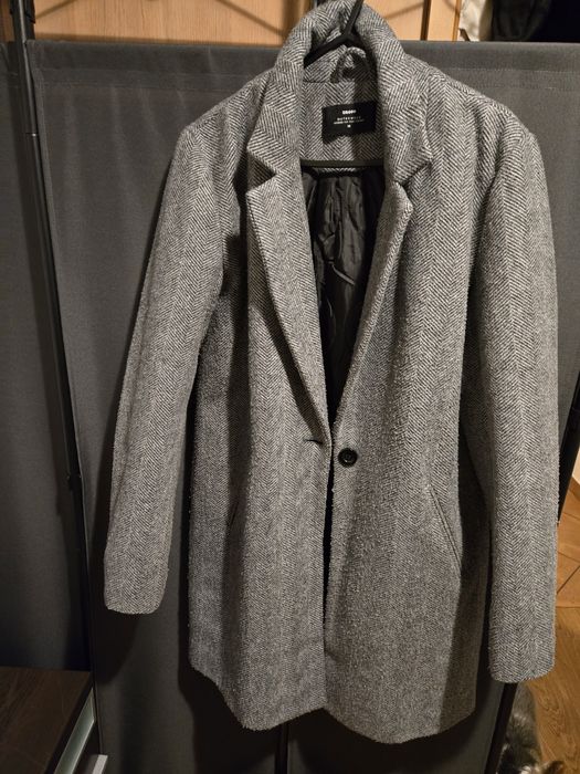 Płaszcz  damski  w jodełkę