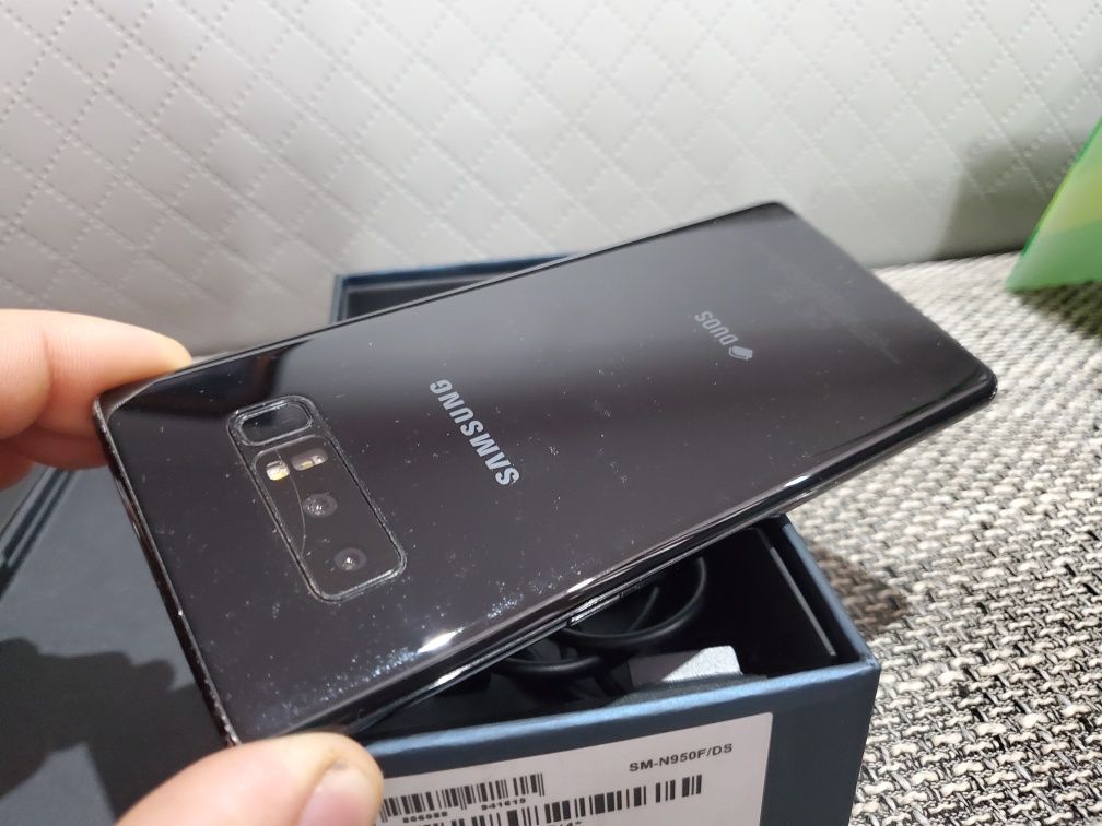 Samsung Galaxy Note 8 Dual Sim Czarny Nowe Szkło i Etui