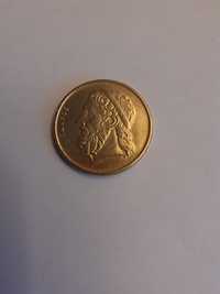 Moneta 50 drachm z 2000r.