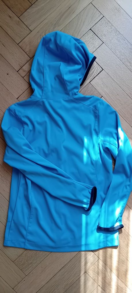 Kurtka softshell z kapturem chłopięca Quechua, rozmiar 133/142