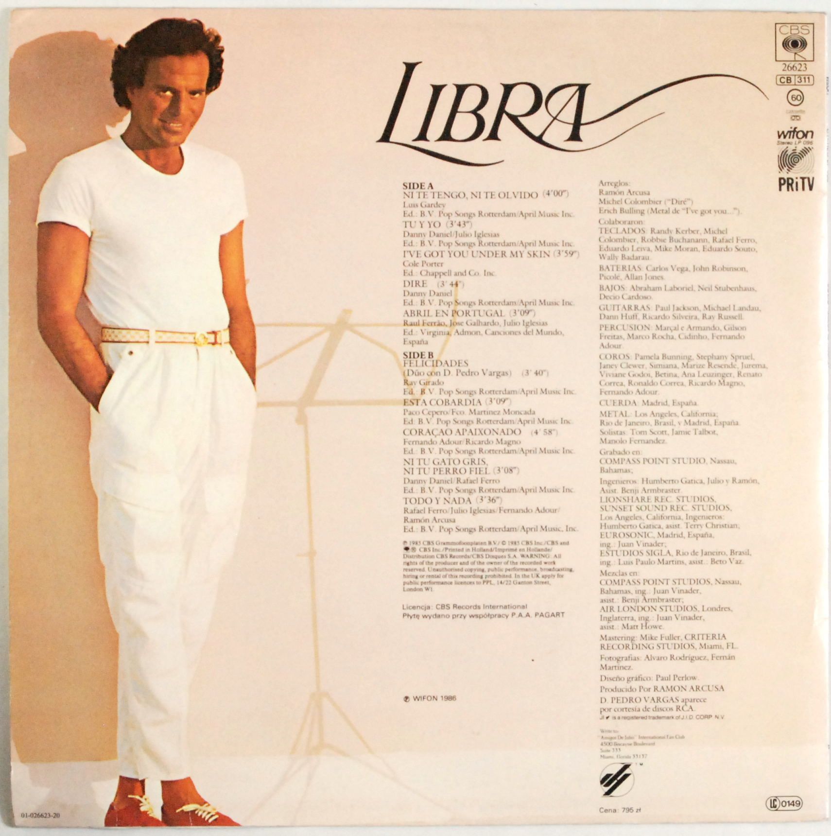 Julio Iglesias - Libra (LP 096) s.EX-