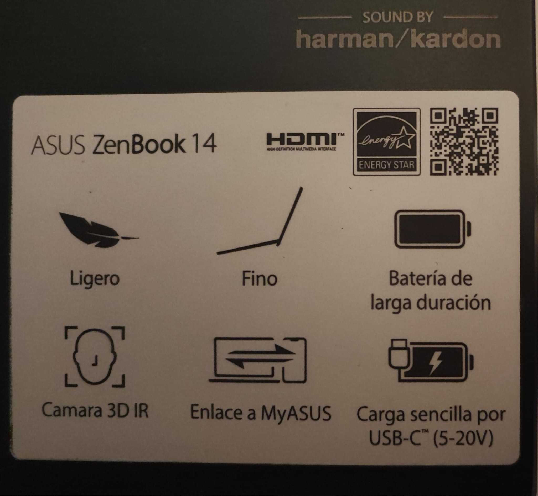 ASUS Zenbook 14 UX425JA - Teclado Espanhol