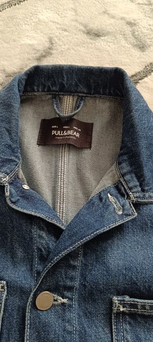 Koszula męska granatowa Pull Bear L
