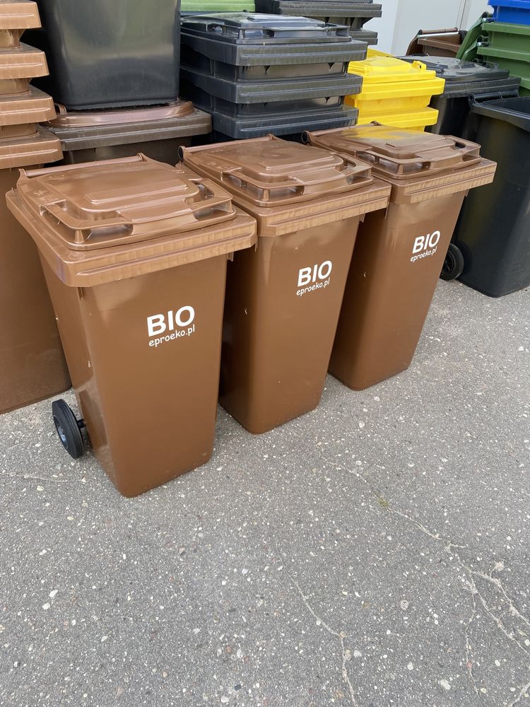 Kosz pojemnik kontener śmietnik na odpady śmieci bio eko 120l 240l EU