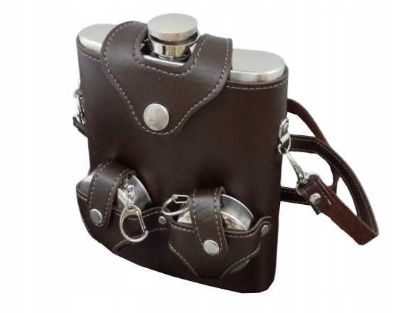 Zestaw - piersiówka 540 ml, 2 x kieliszek ETUI 6-3920