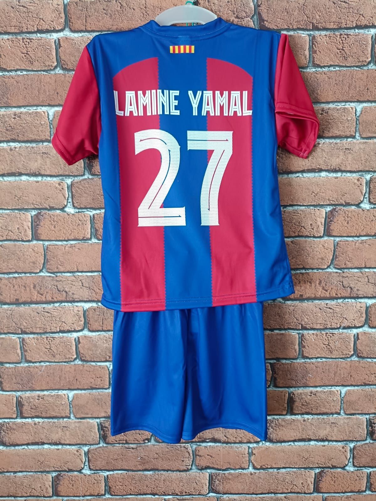 Strój piłkarski dziecięcy FC Barcelona Lamine Yamal rozm. 122