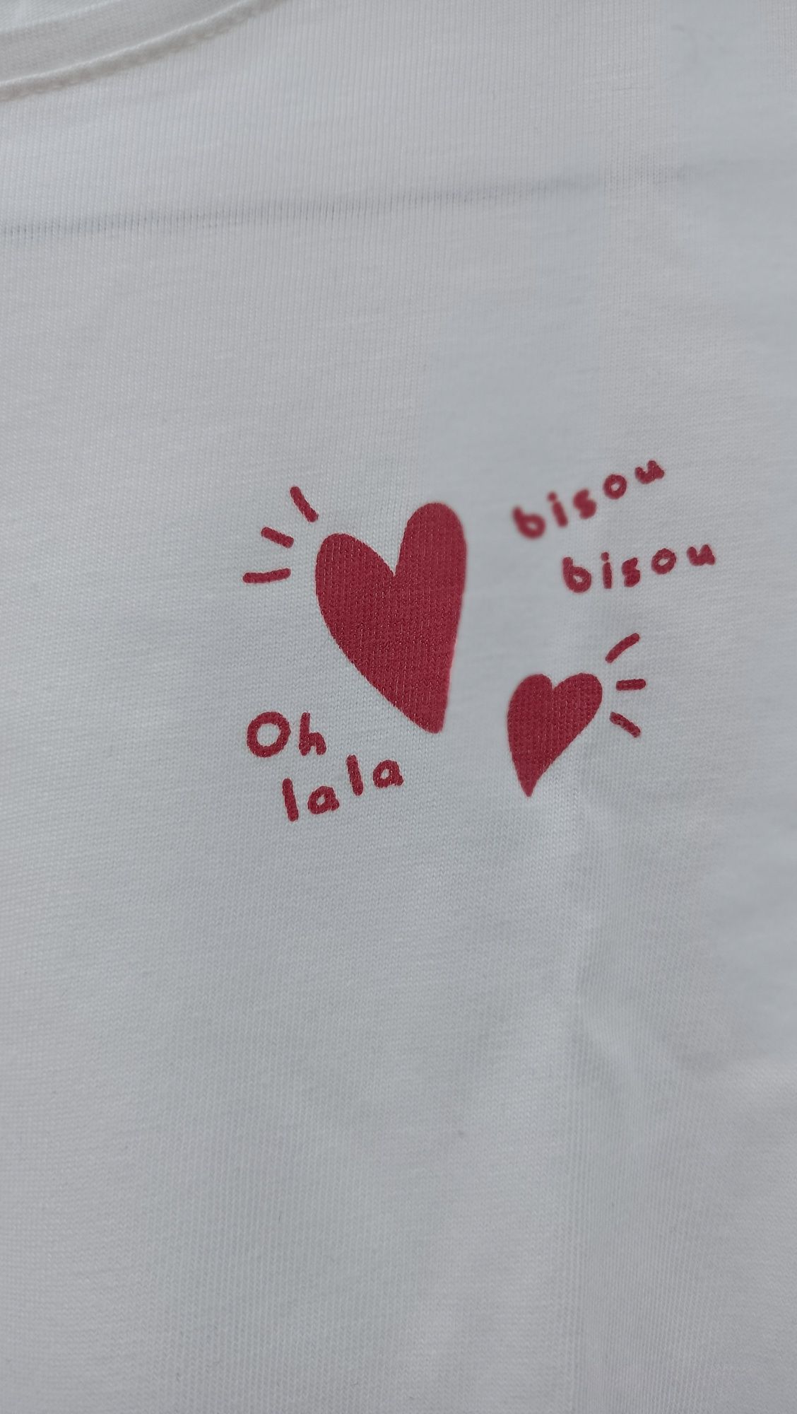 T-shirt branca Kiabi