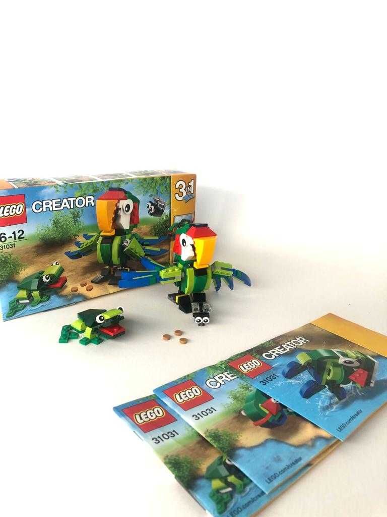 Lego 31031 papuga zwierzęta