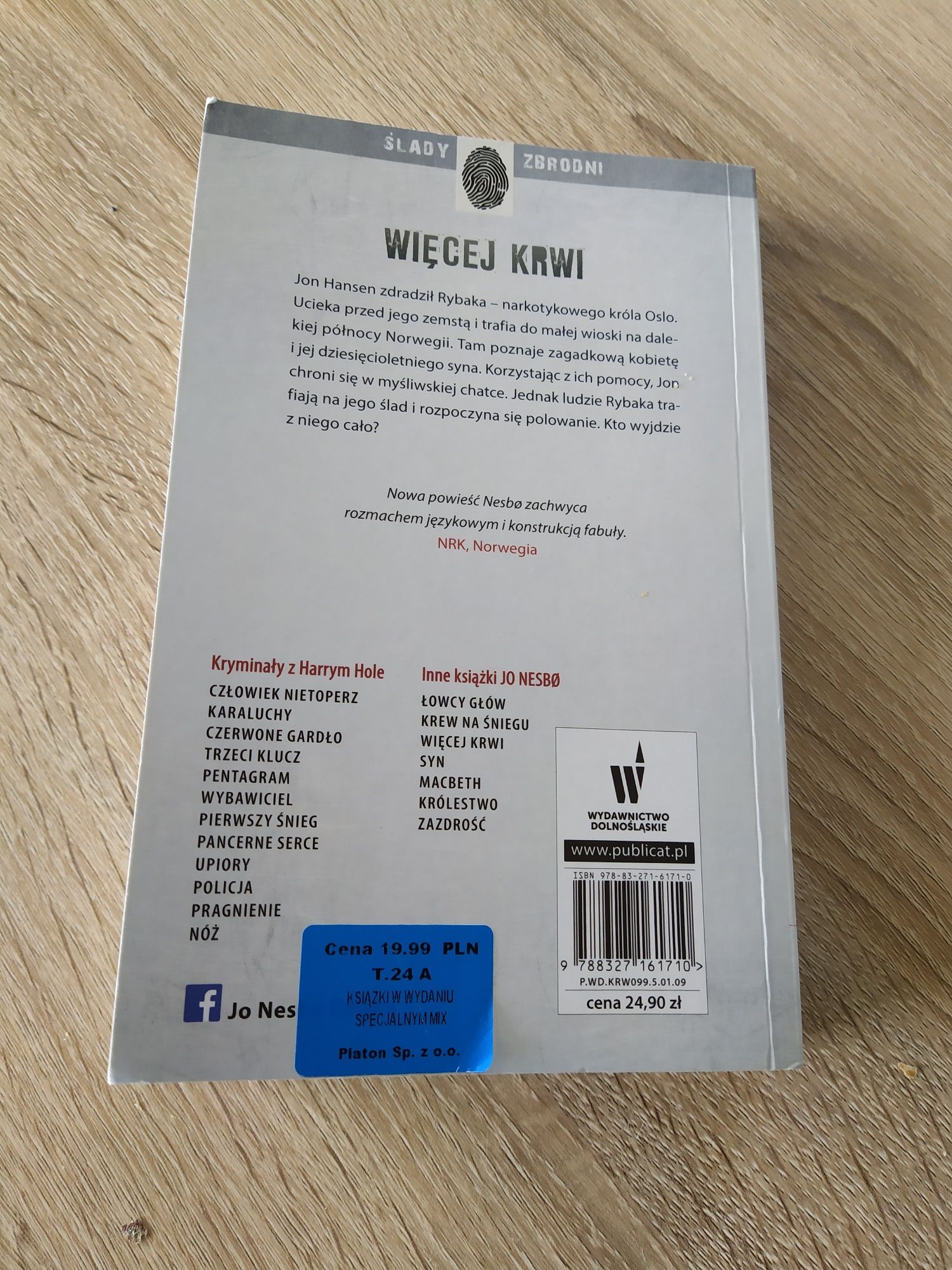 Jo nesbo więcej krwi raz przeczytana