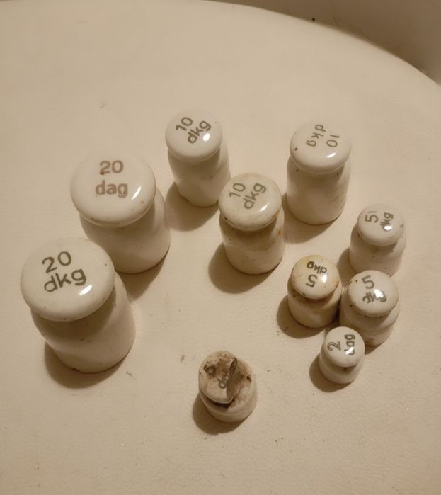 Odważniki ceramiczne porceloanowe