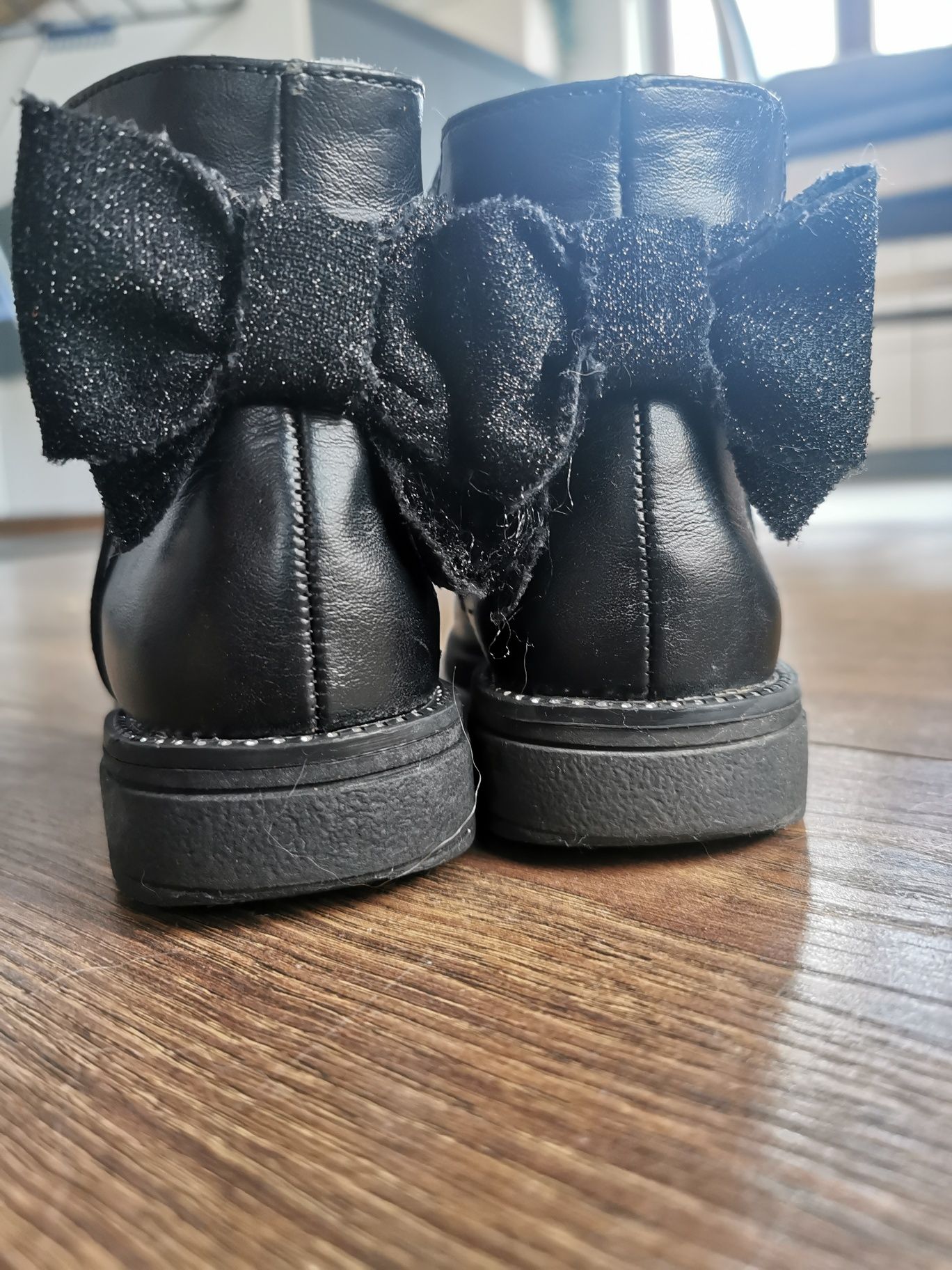 Botki sztyblety r. 30 jesienne czarne dziewczynka przejsciowe buty