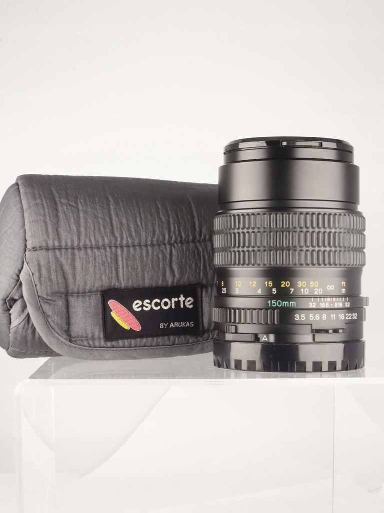 150mm f3.5 Mamiya N Sekor C do 645 +filtr UV +pokrowiec