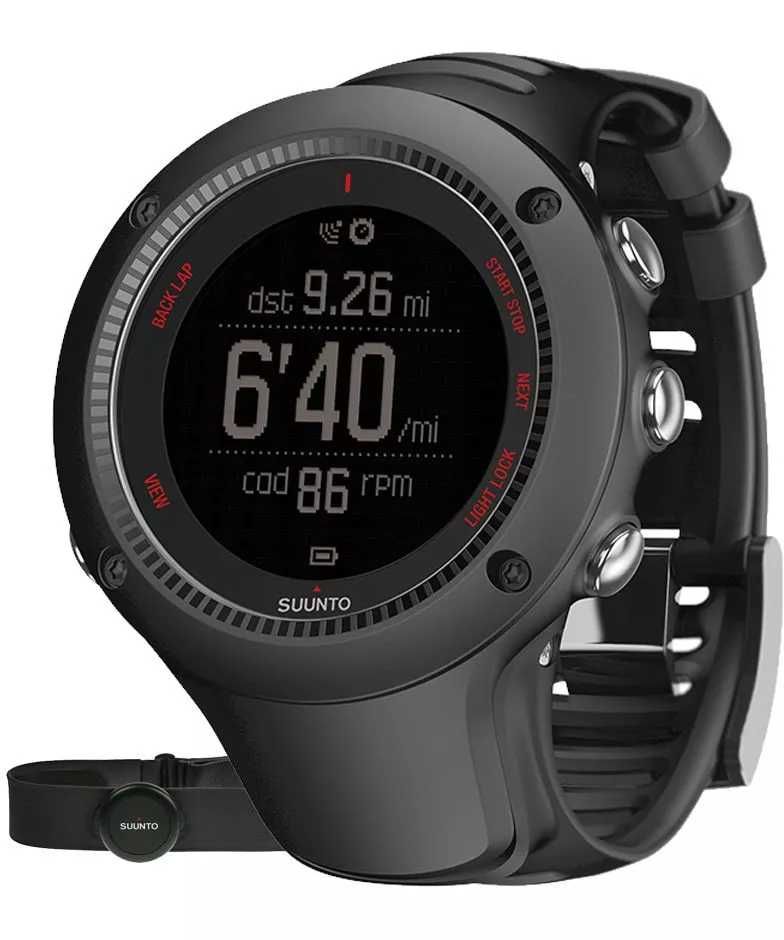 Zegarek Suunto Ambit3 Run Black + HR. pasek do tętna.