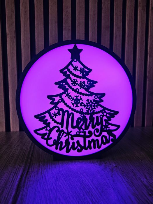 Świąteczna lampka nocna  LED RGB HandMade