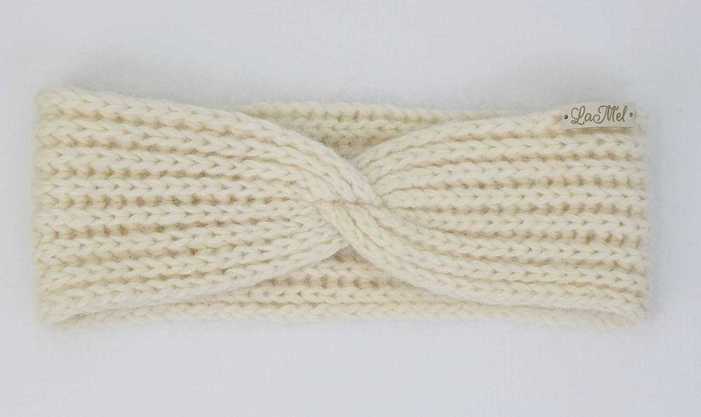 LaMel Opaska na głowę uszy Merino Kid Moher handmade obw.50 54cm