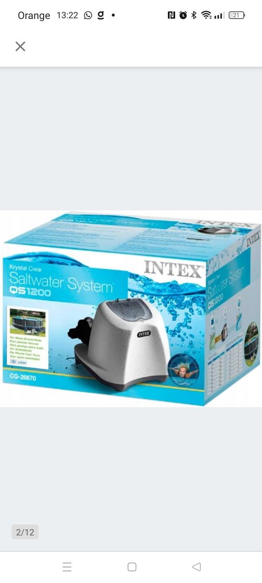 Generator chloru Intex 26670 qs 1200