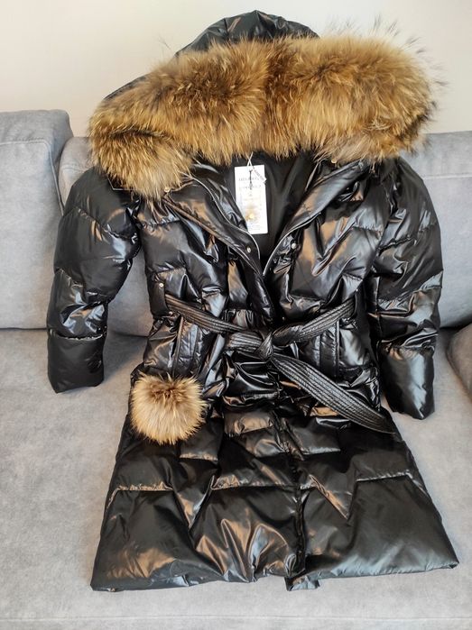 LIZA BRUCE Płaszcz  Pikowany Puchowy Rozmiar S-36