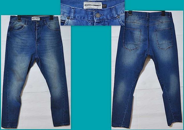 TOPMAN DENIMCO zestaw spodni męskich jeans  skinny 34/32  plus gratisy
