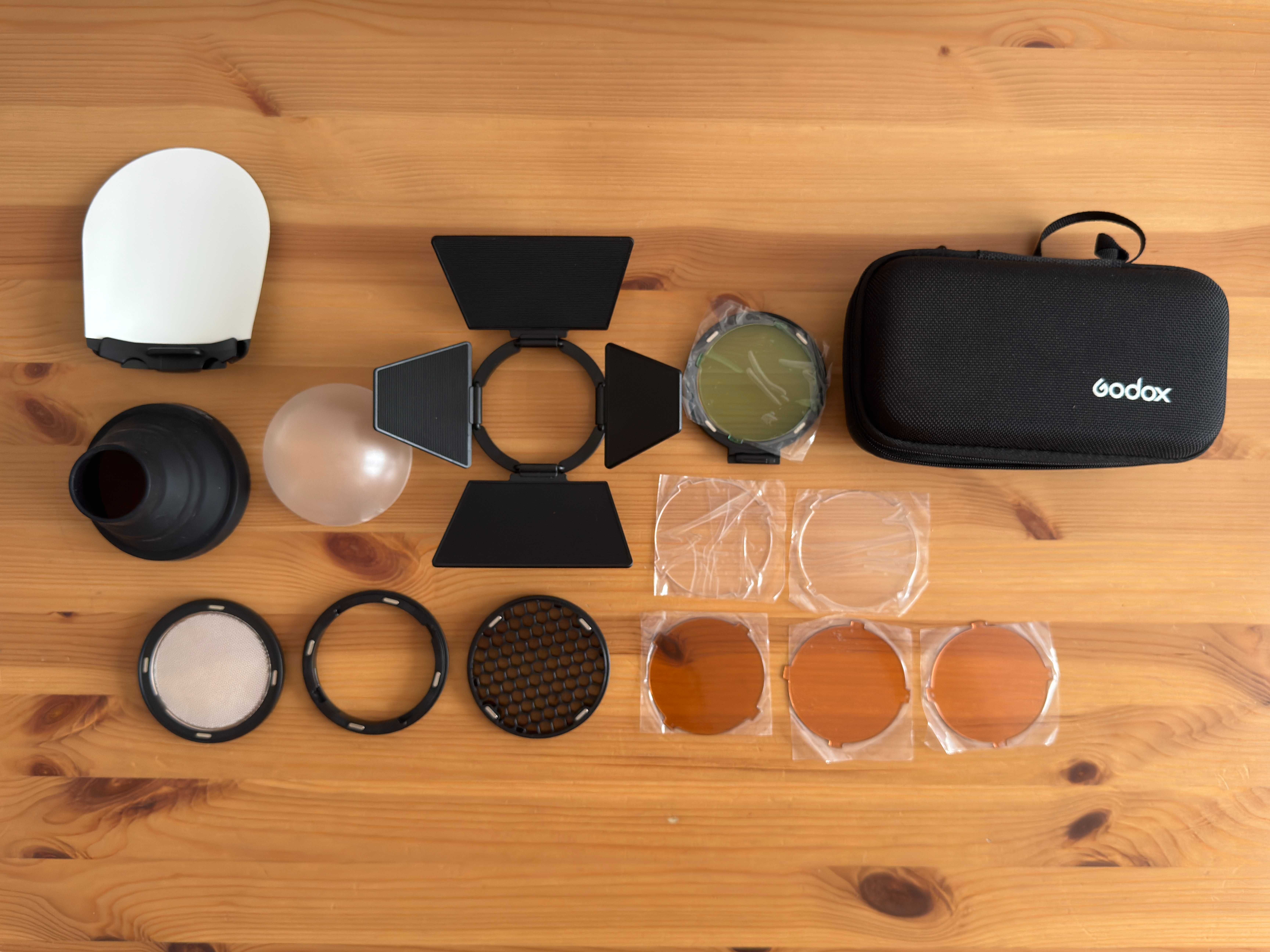 Zestaw 2x Lampa Godox AD100 PRO TTL, AK-R1, Bowens S2 + filtry żelowe