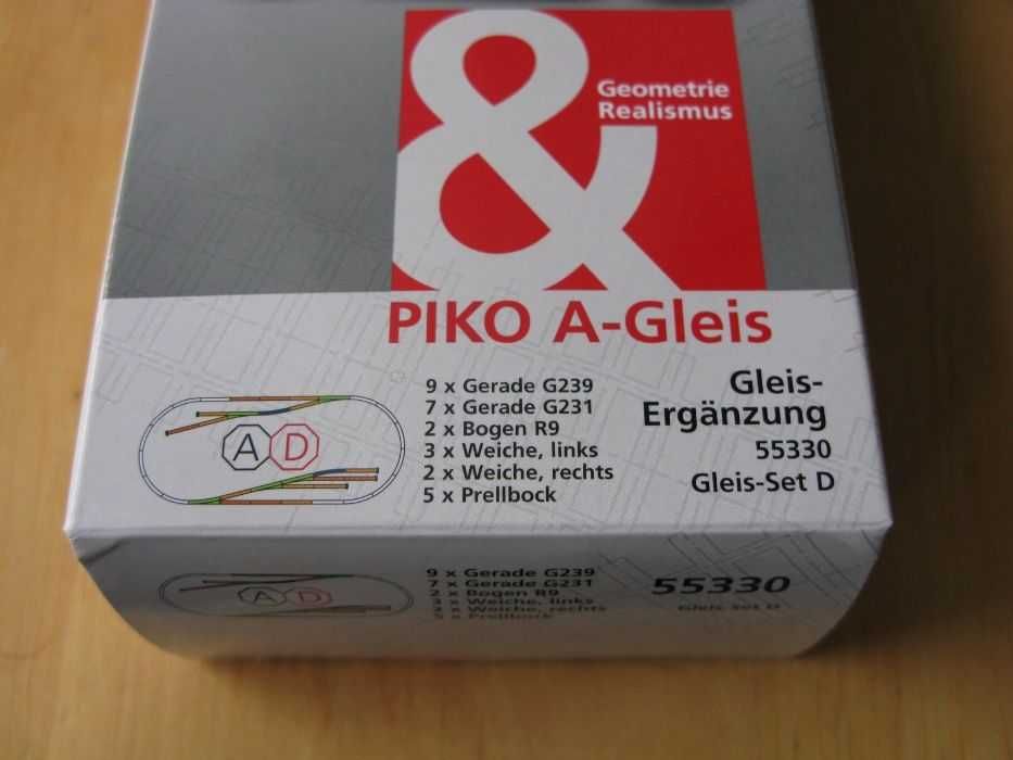 Рельсы набор С. PIKO A- Gleis 55320. Железная дорога НО