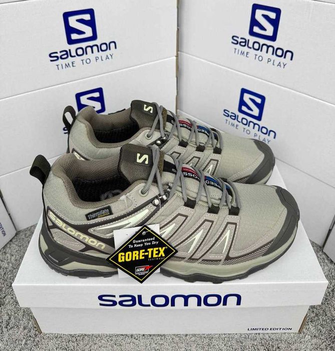SALE! Salomon Speed Cross Pro (Gore-Tex) Beige/Brown 41 42 43 44 45 46