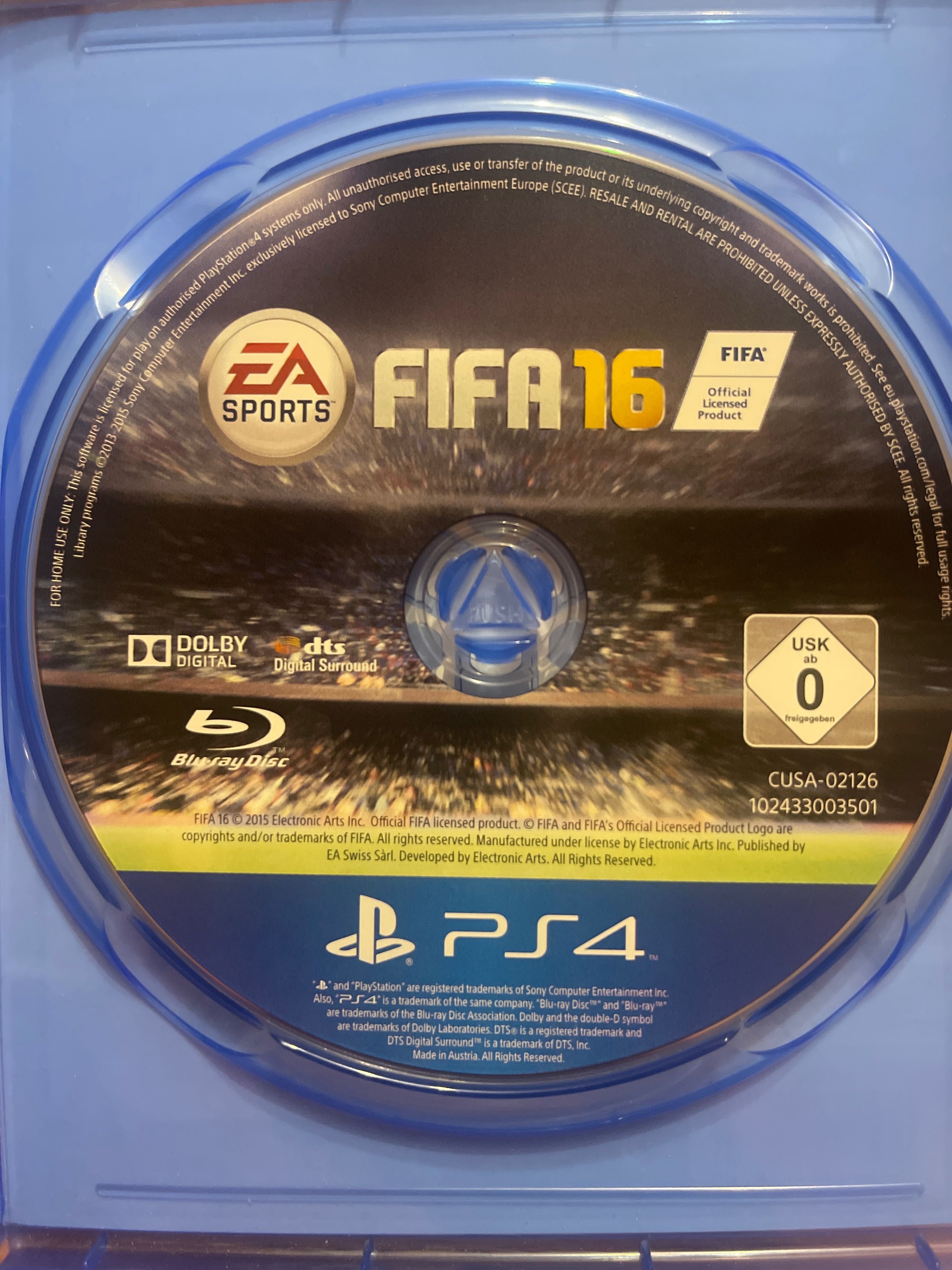 Gra FIFA 16 na PS4