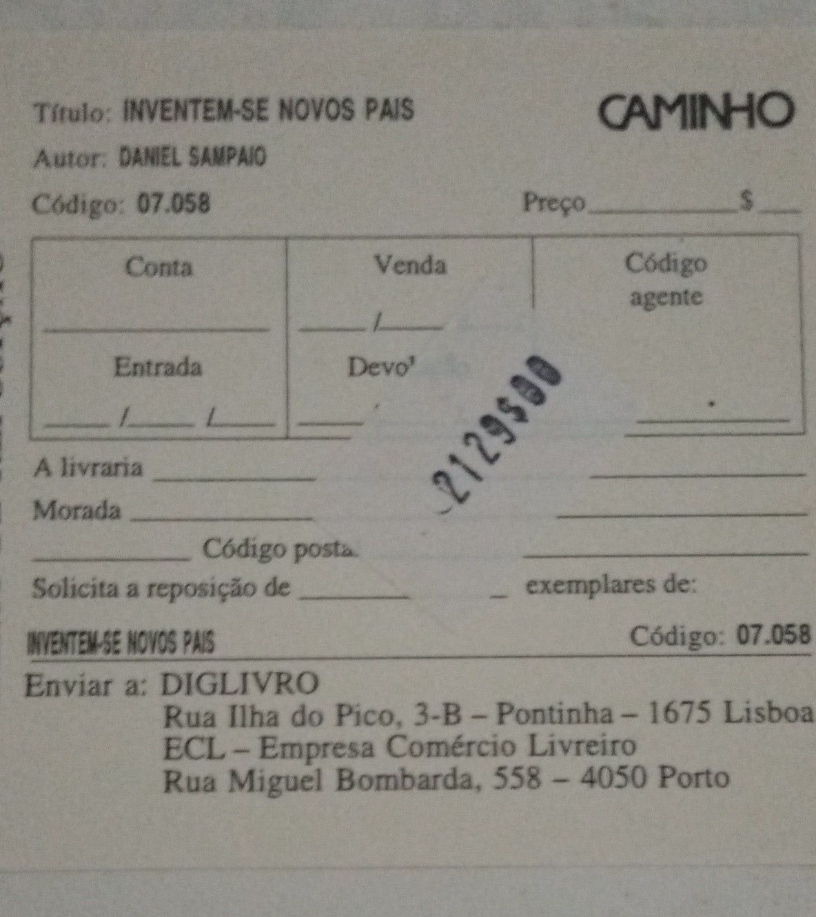 Livro " Inventem-se Novos Pais "