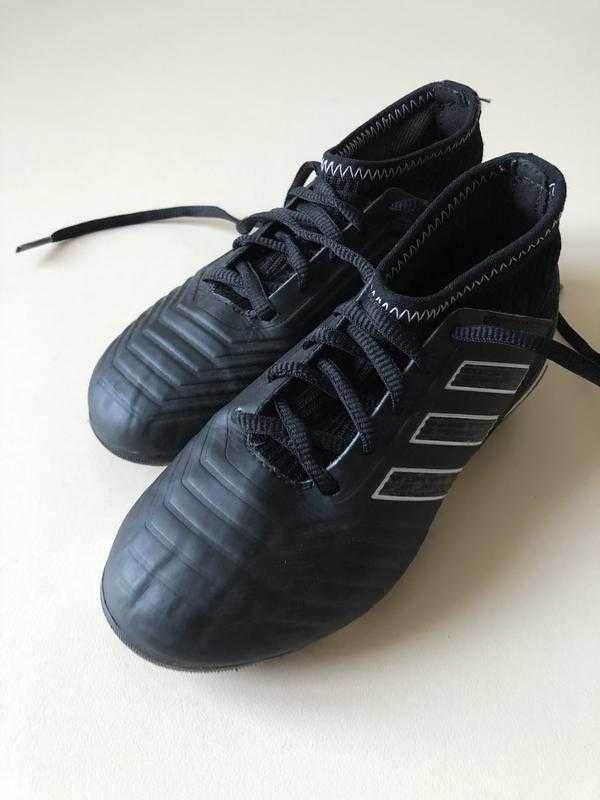 Бутси adidas predator 18.3 fg black / black шиповки бутсы