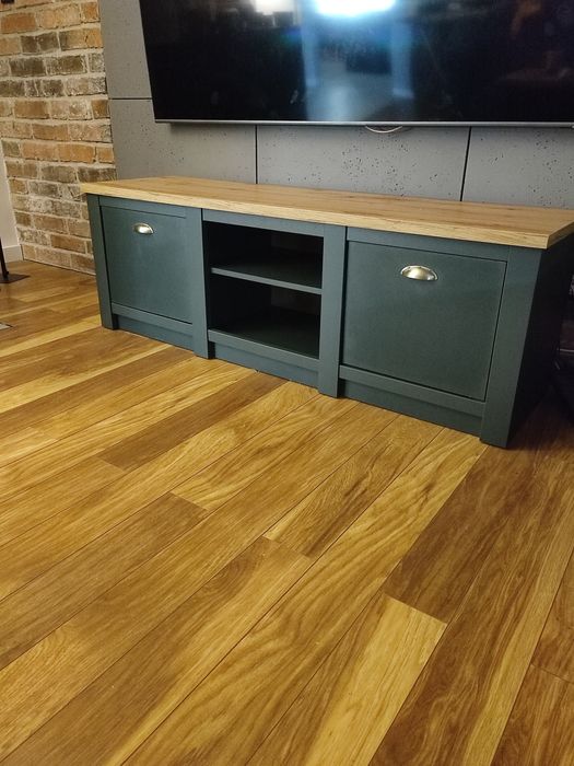 Meble do salonu witryna + szafka tv