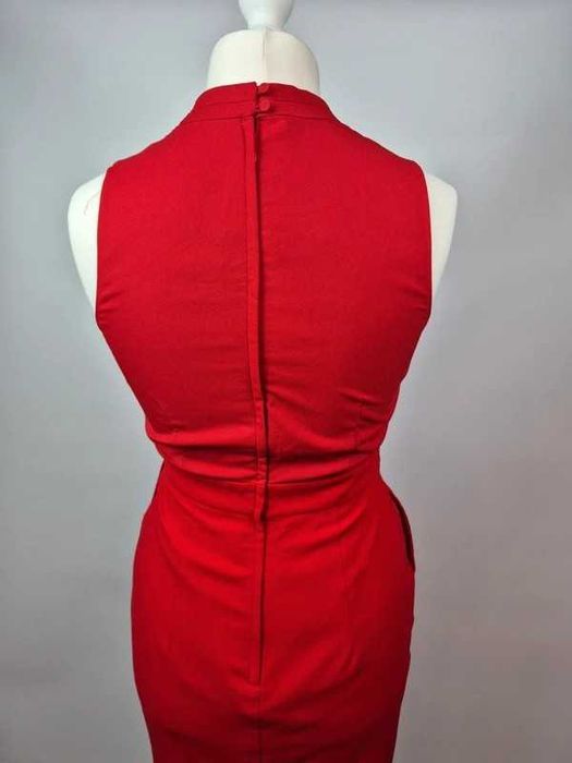 Sukienka H&M 38 M czerwona mini elegancka świąteczna