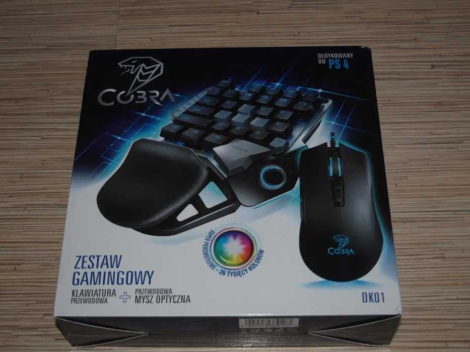Zestaw gamingowy COBRA DK02 Mysz + Klawiatura 4w1 do ps4/ps5 nowa!!!