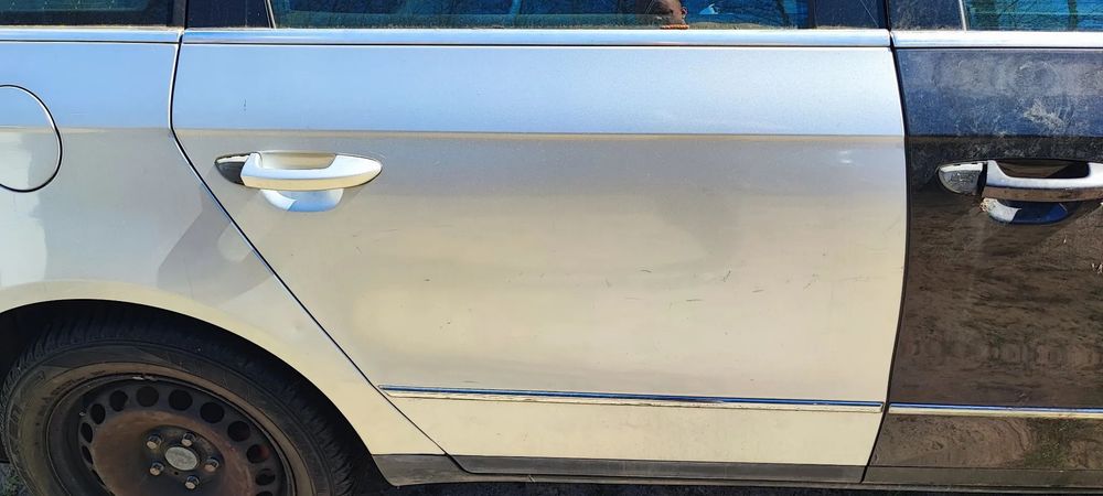 VW PASSAT B6  DRZWI PRZÓD TYŁ srebrne LA7w
