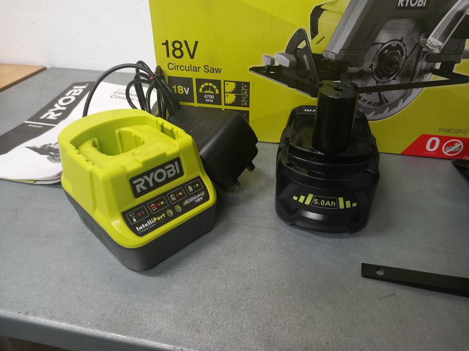 Pilarka tarczowa akumulatorowa Ryobi r18csp 18v z aku 5 ah