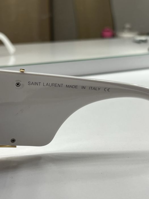 Białe okulary przeciwsłoneczne YSL nowe