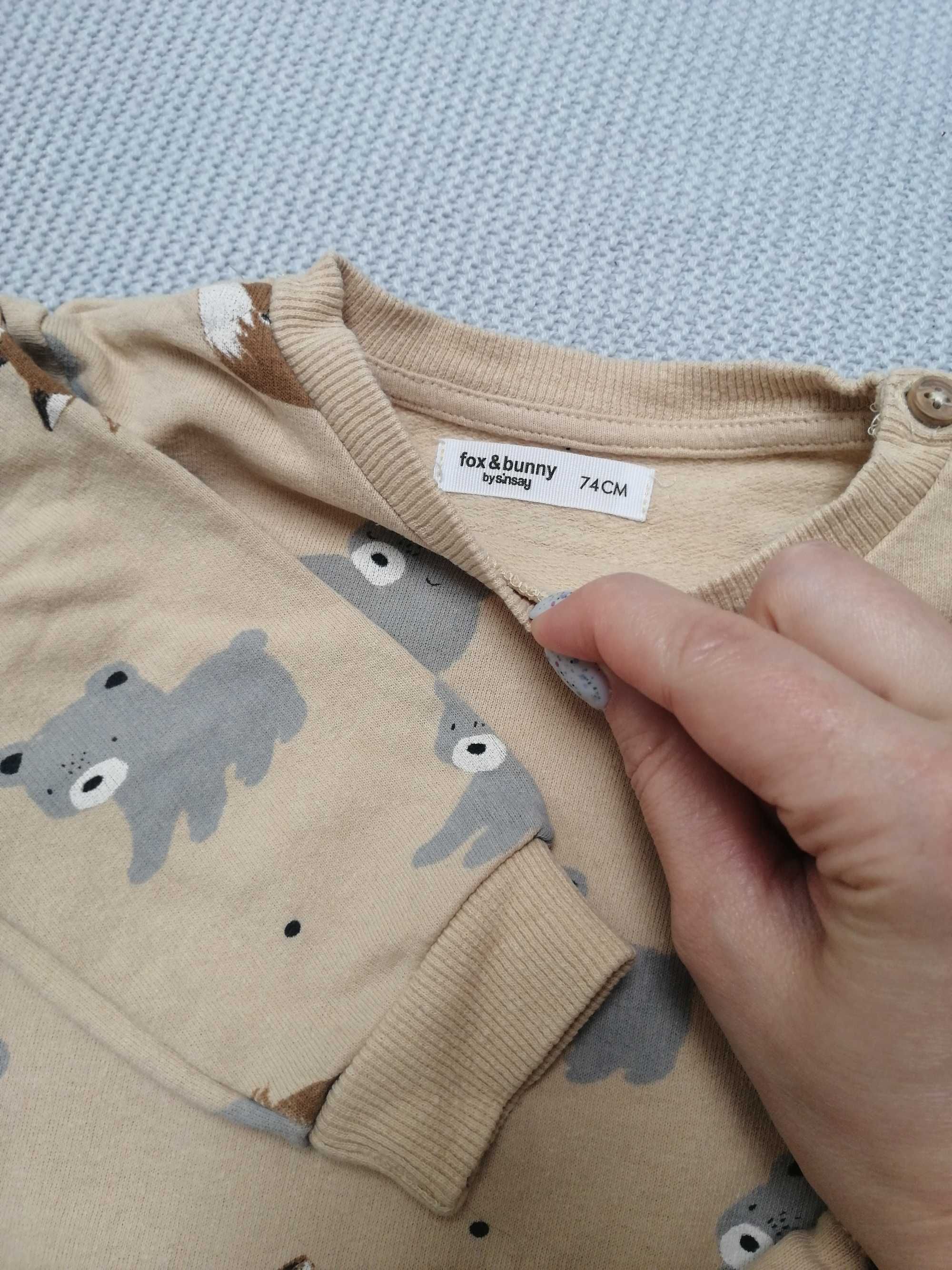 Komplet dziecięcy, dres, bluza+spodnie, Sinsay, rozmiar 74