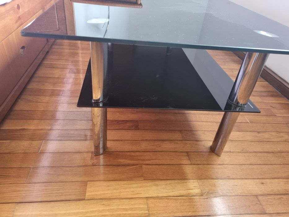 Mesa de centro em vidro temperado