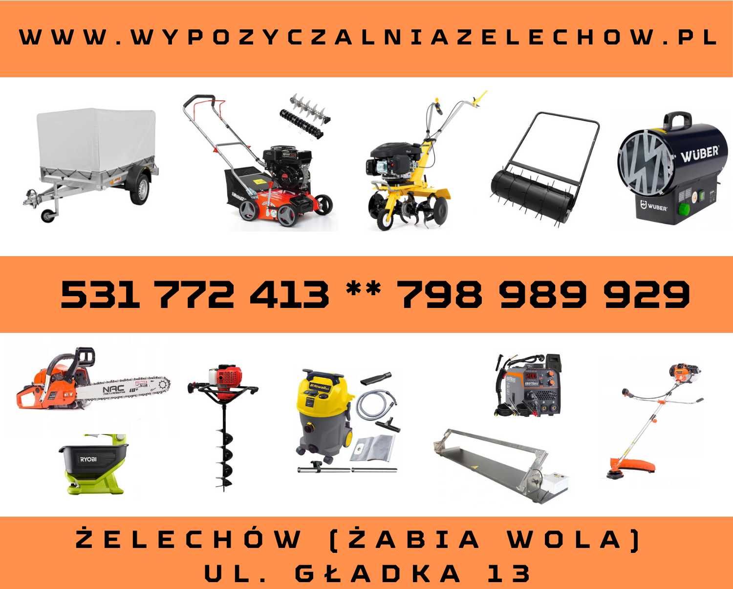 Przyczepka jednoosiowa Wynajem / Wypożyczalnia Żelechów