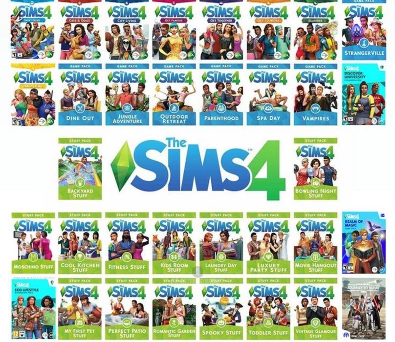 Wszystkie dodatki The Sims 4