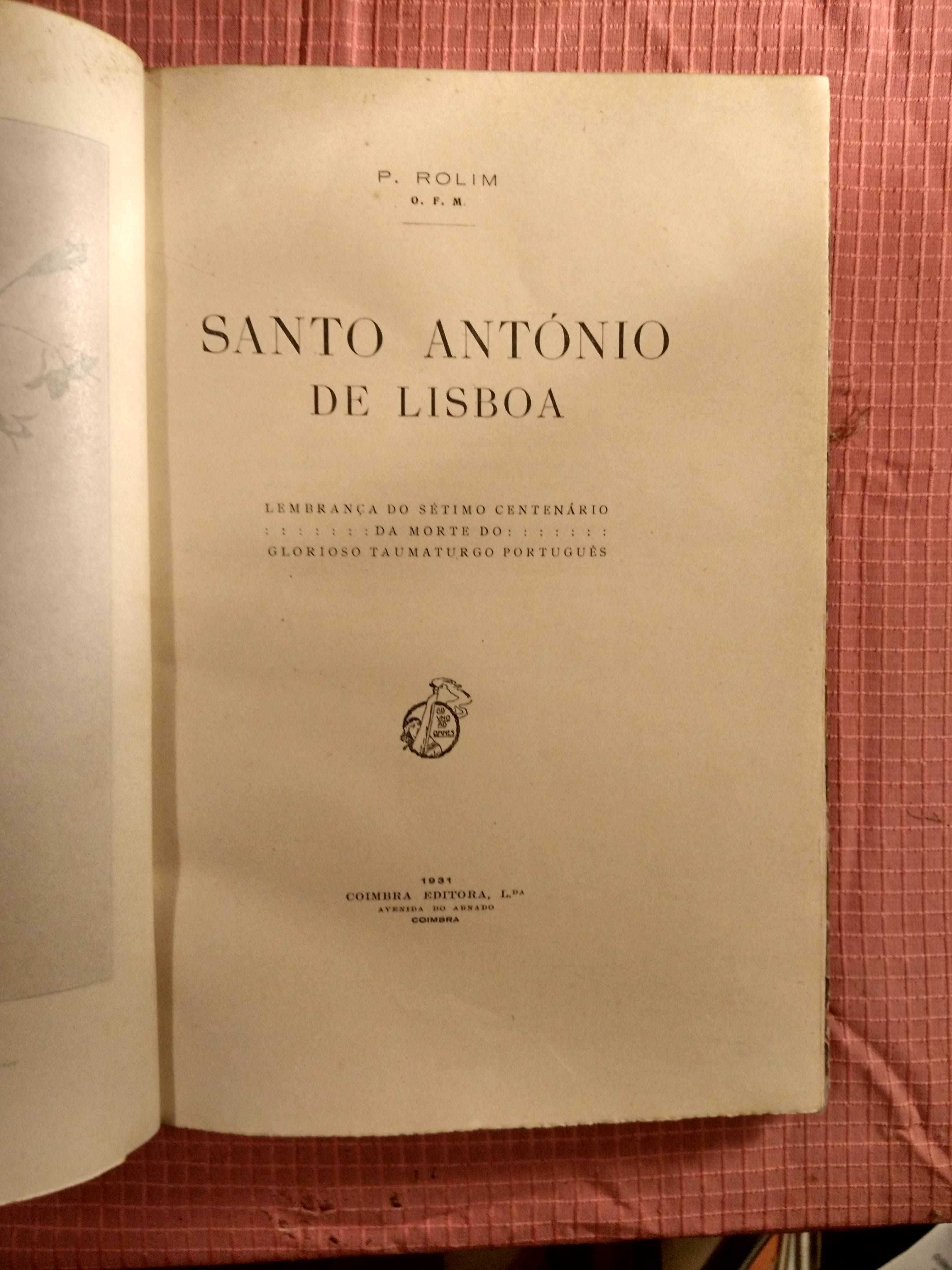 Santo António de Lisboa - ROLIM (P.) - Encadernado - (1931)