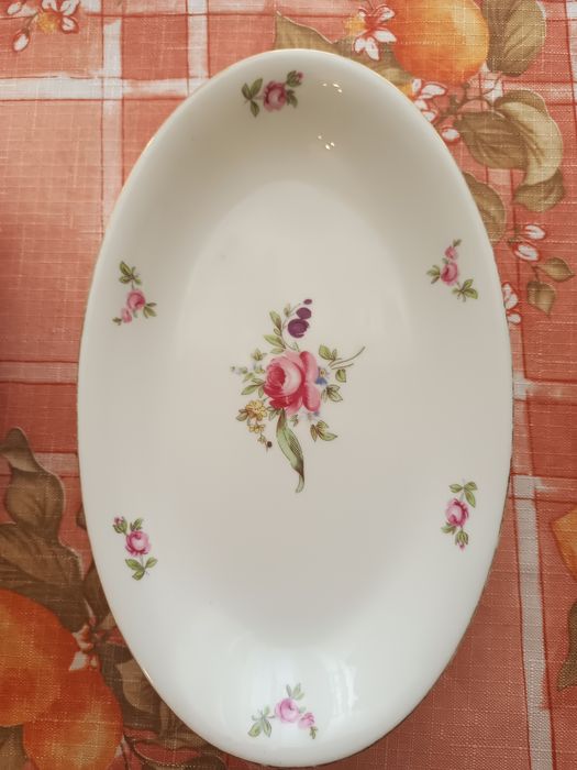 Блюдо,вінтаж, Мейненський букет, Чехословаччина